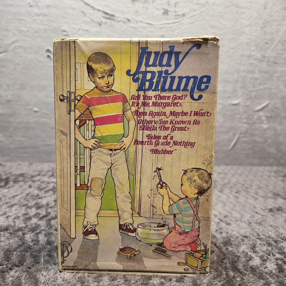 Vintage Judy Blume 5-Book Box Set Are You There God? Dell Paperback Illustrated